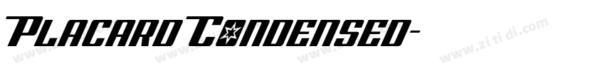 Placard Condensed字体转换